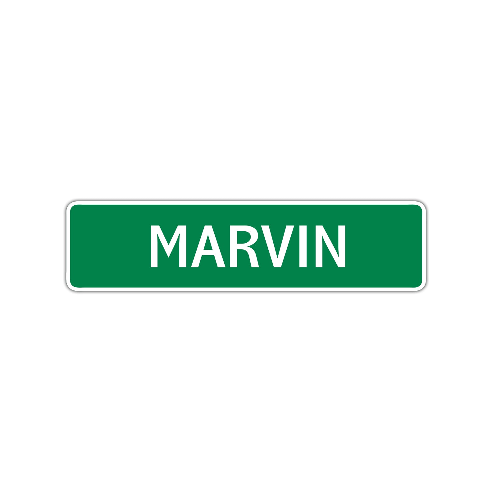 Marvin Street Sign Children Name Room Plate