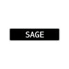 Sage Street Sign Children Name Room Plate