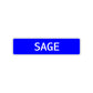 Sage Street Sign Children Name Room Plate