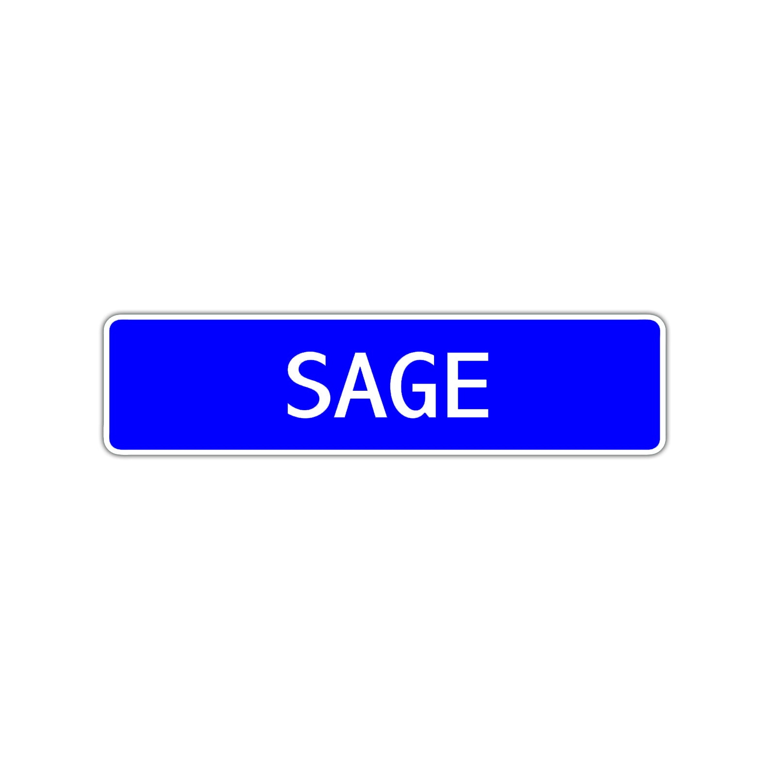 Sage Street Sign Children Name Room Plate