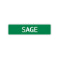 Sage Street Sign Children Name Room Plate