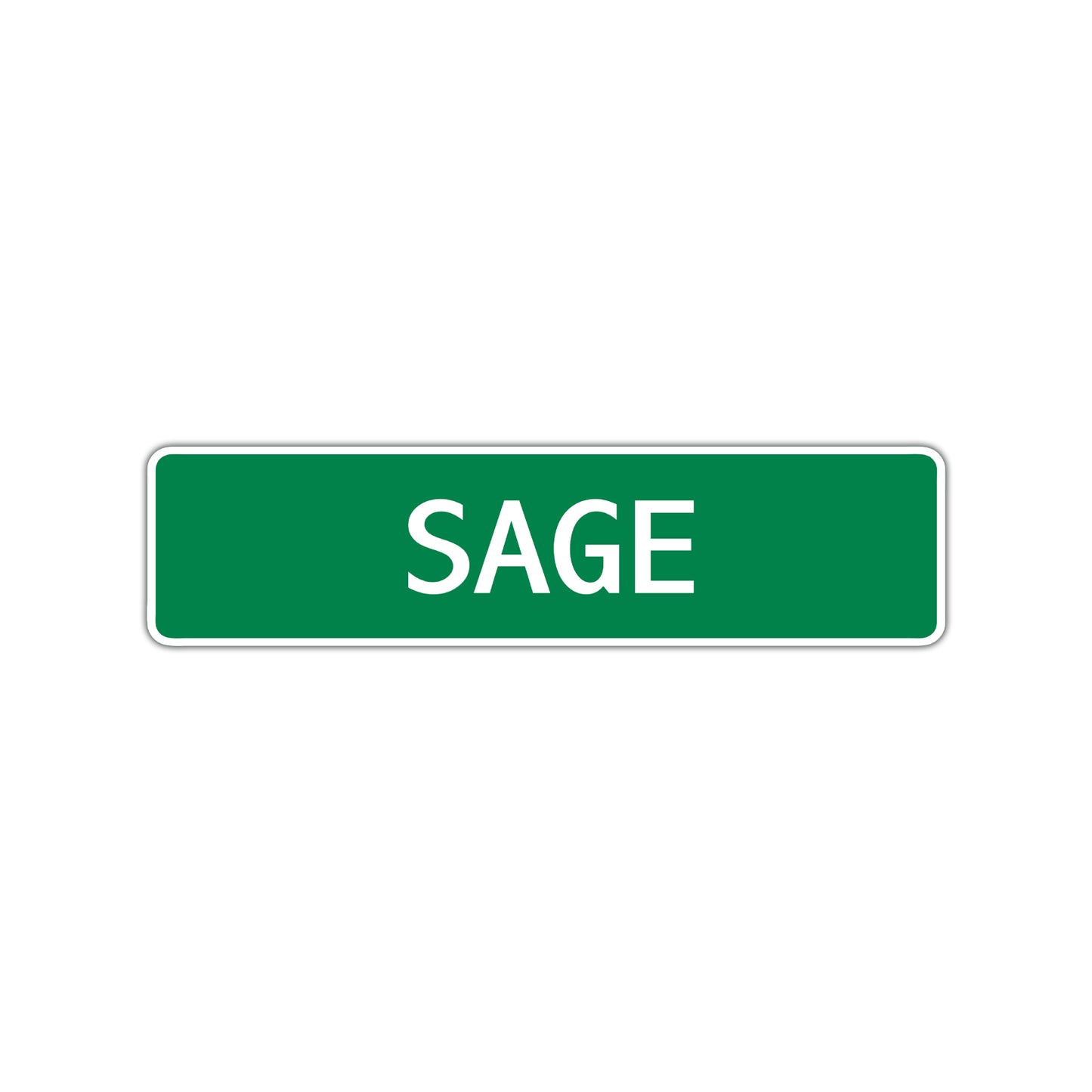 Sage Street Sign Children Name Room Plate