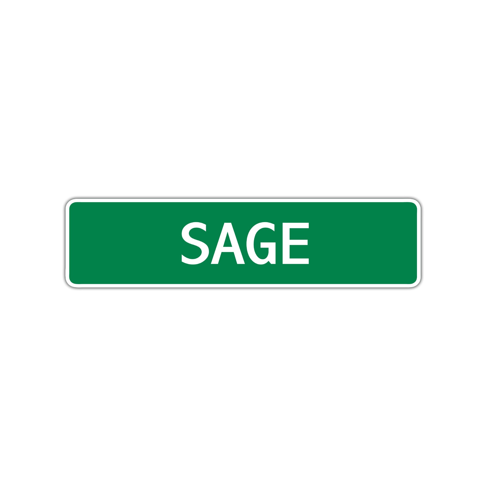 Sage Street Sign Children Name Room Plate