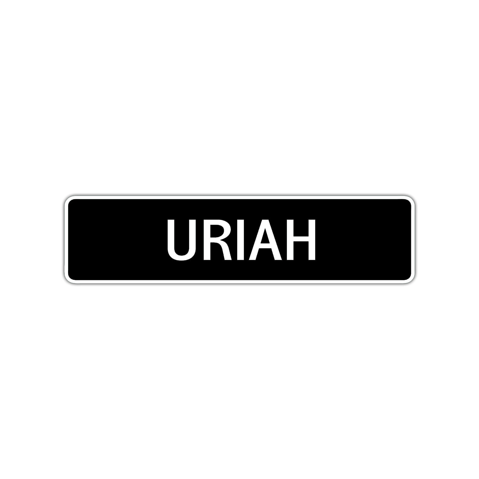 Uriah Street Sign Children Name Room Plate