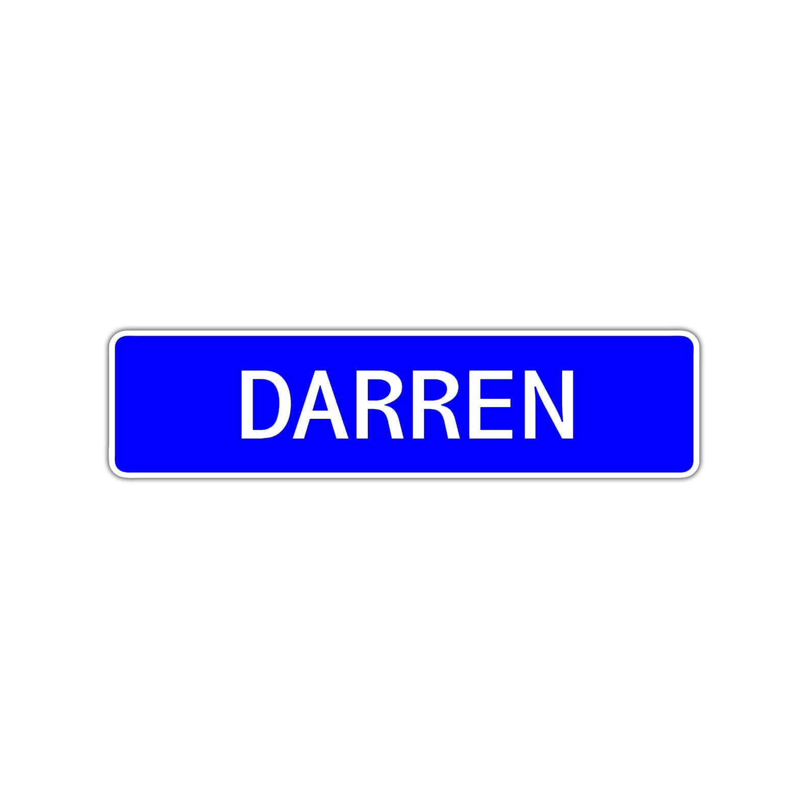 Darren Street Sign Children Name Room Plate