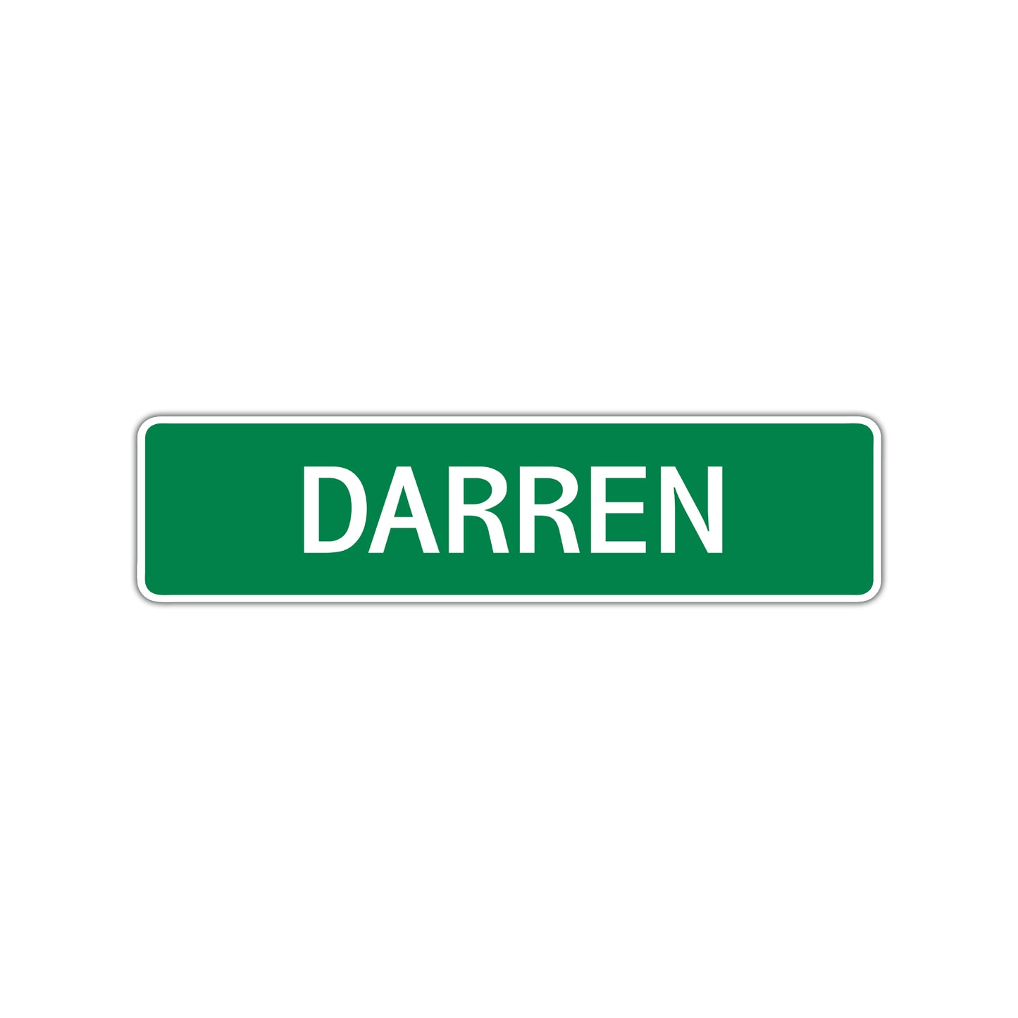 Darren Street Sign Children Name Room Plate