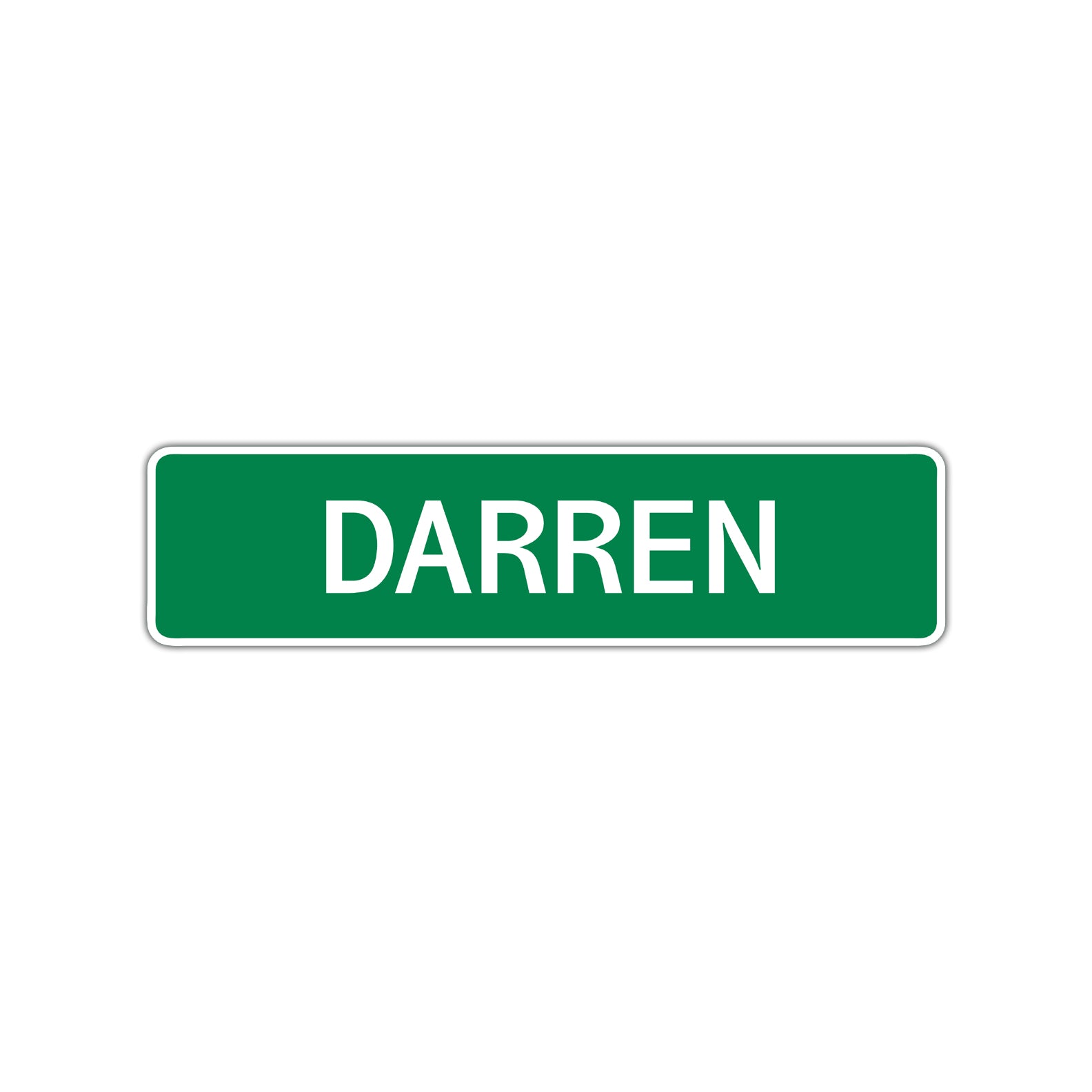 Darren Street Sign Children Name Room Plate