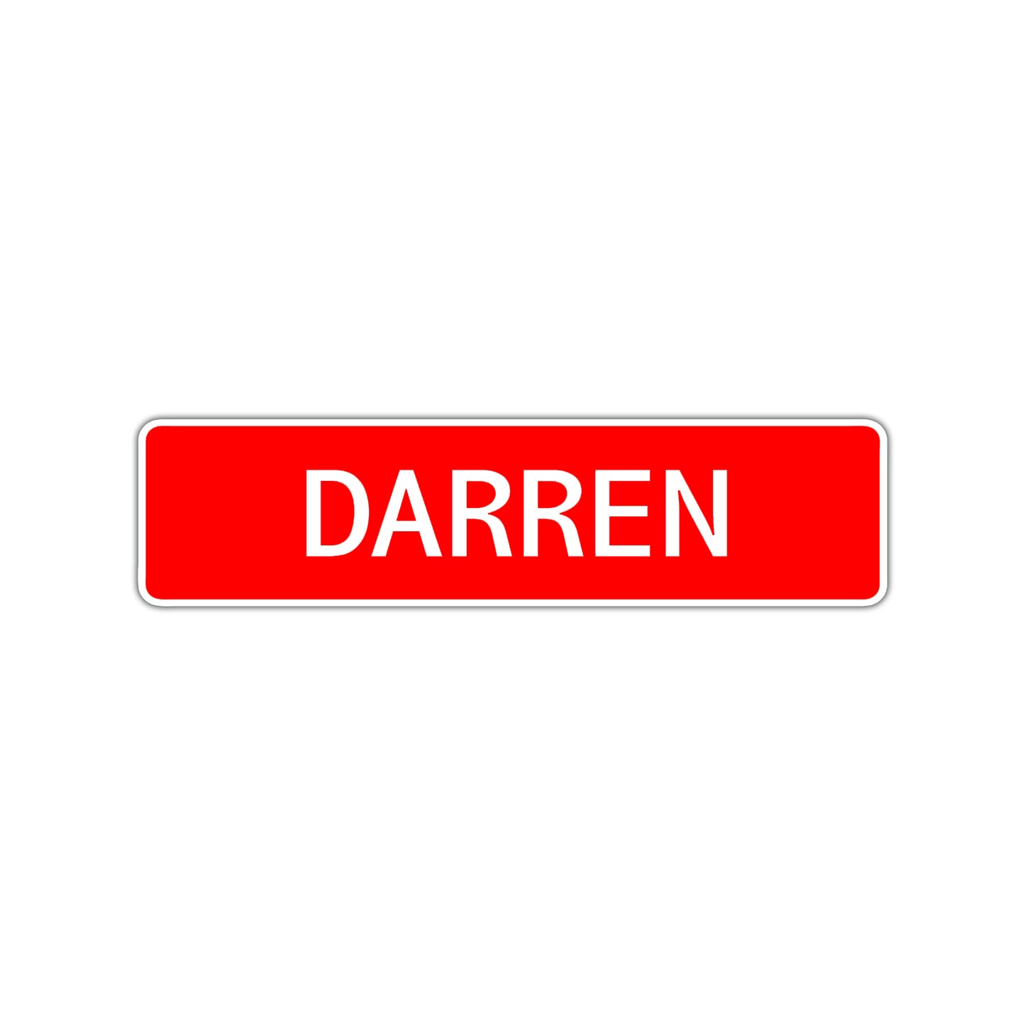 Darren Street Sign Children Name Room Plate