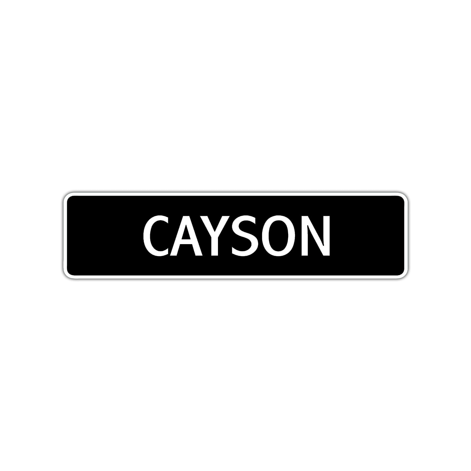 Cayson Street Sign Children Name Room Plate