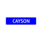 Cayson Street Sign Children Name Room Plate