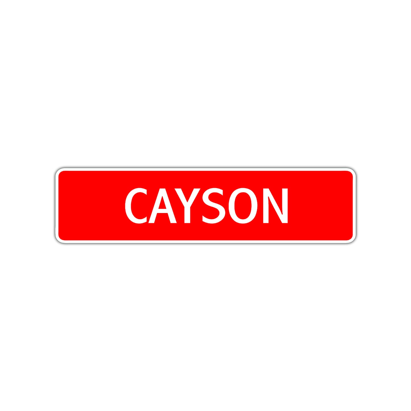Cayson Street Sign Children Name Room Plate
