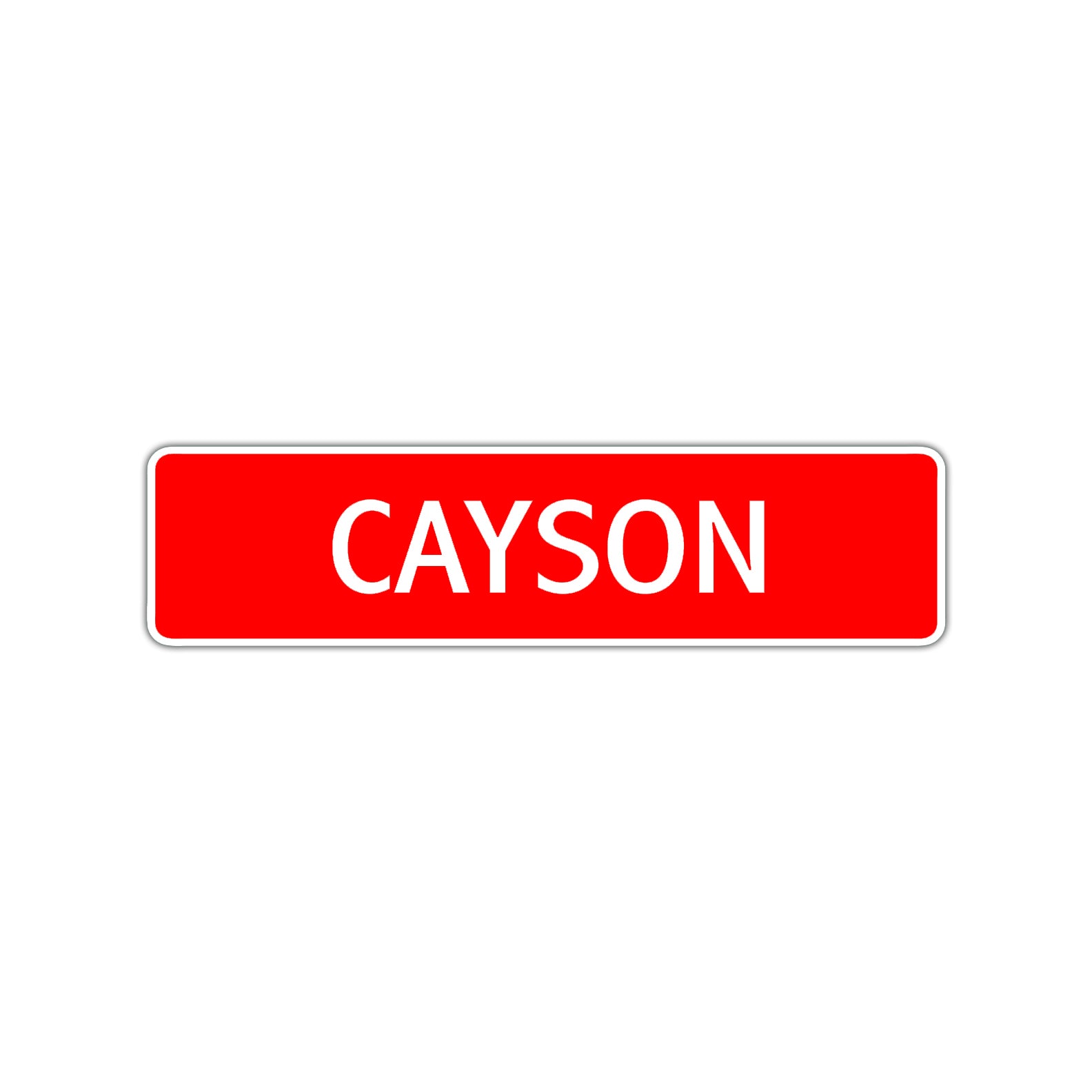 Cayson Street Sign Children Name Room Plate