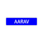 Asrav Street Sign Children Name Room Plate