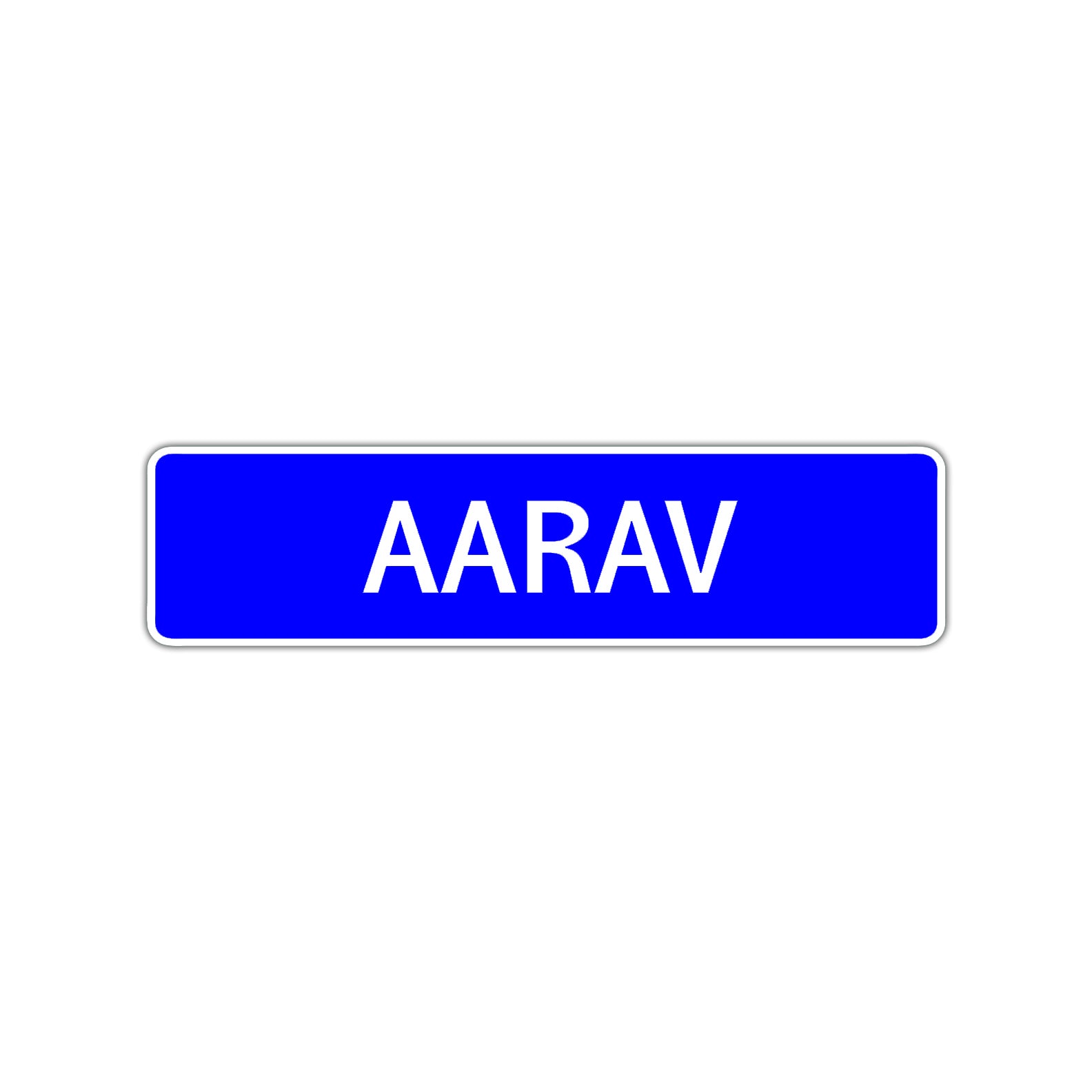 Asrav Street Sign Children Name Room Plate