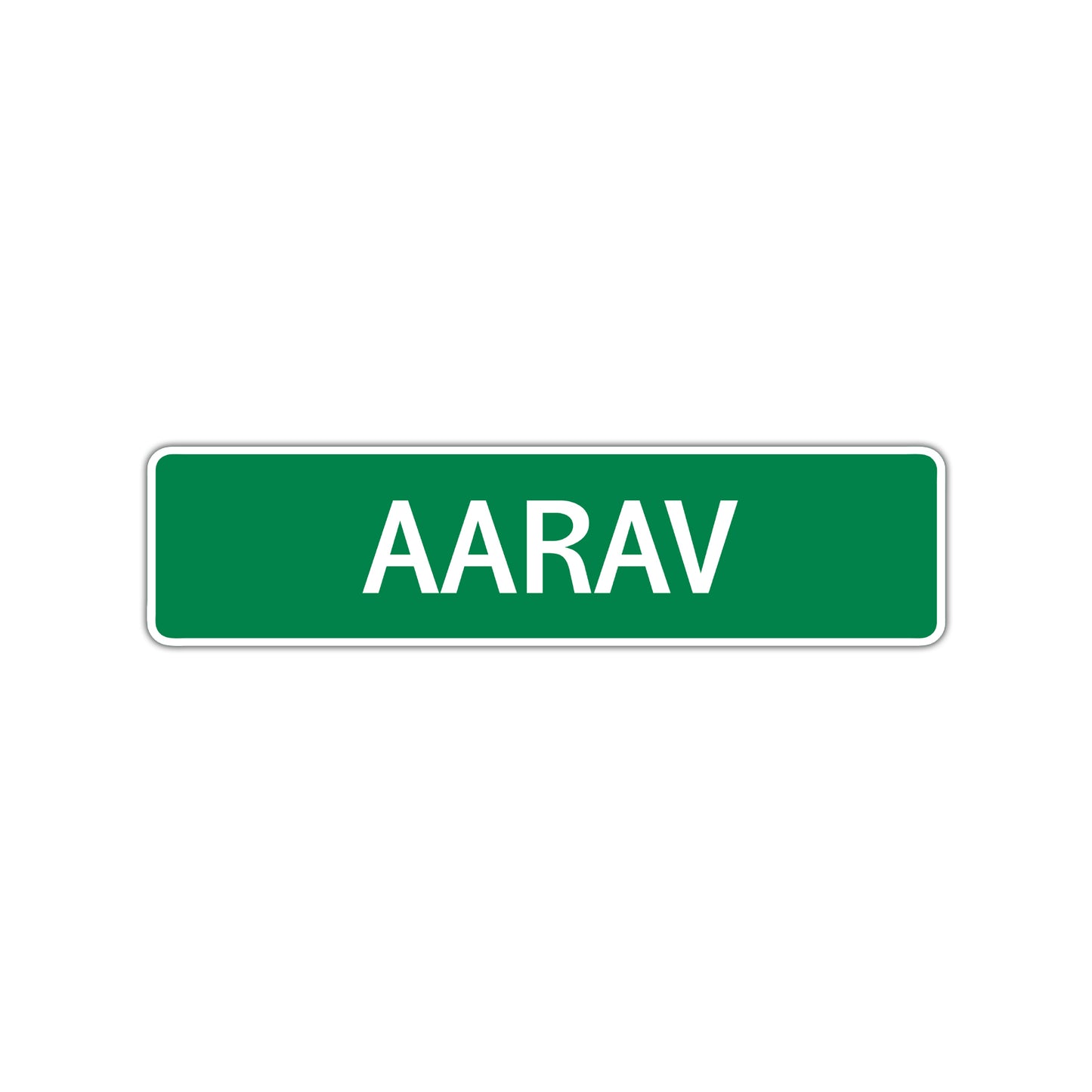 Asrav Street Sign Children Name Room Plate