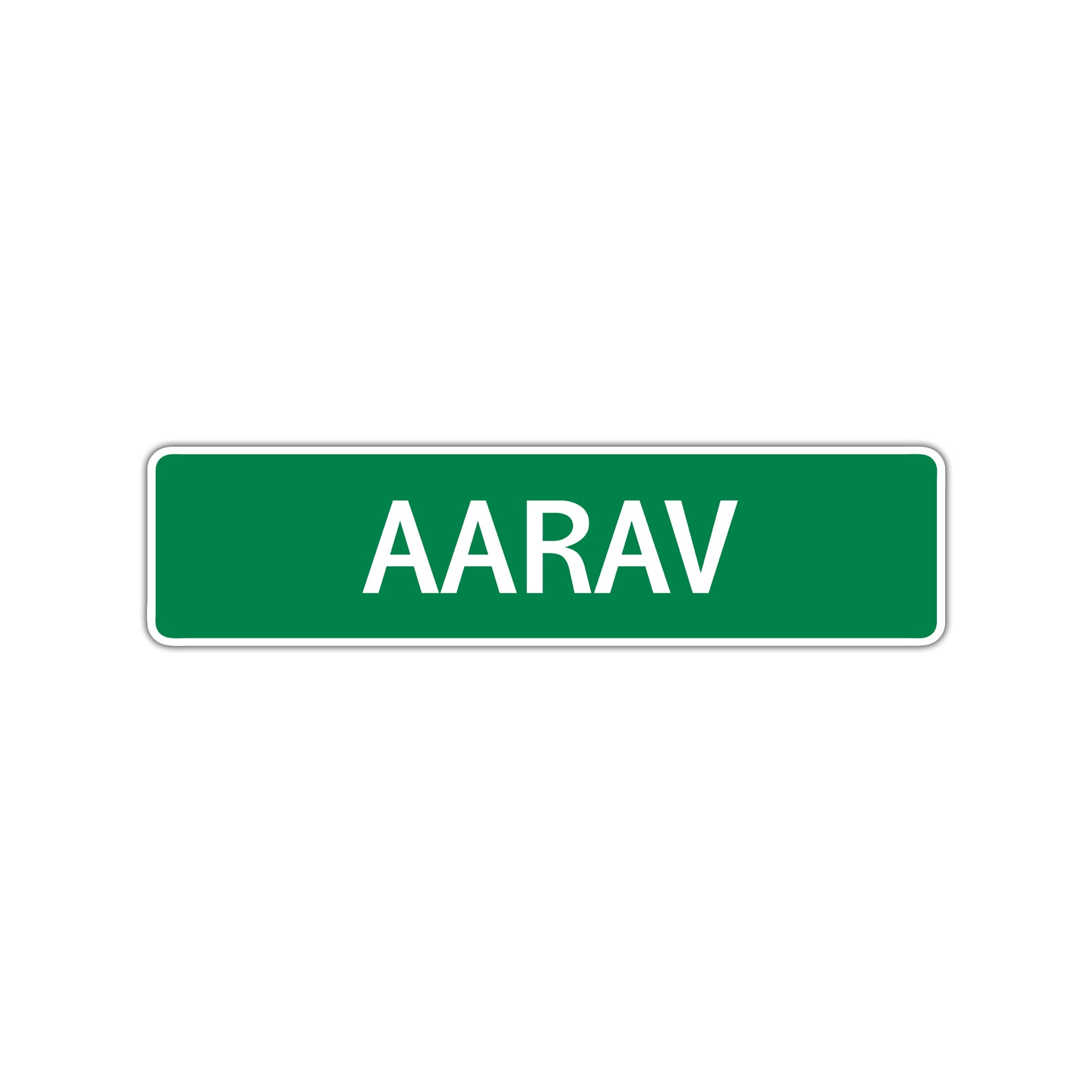 Asrav Street Sign Children Name Room Plate