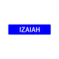 Izaiah Street Sign Children Name Room Plate