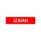 Izaiah Street Sign Children Name Room Plate