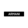 Armani Street Sign Children Name Room Plate
