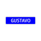 Gustavo Street Sign Children Name Room Plate