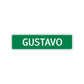 Gustavo Street Sign Children Name Room Plate