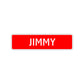 Jimmy Street Sign Children Name Room Plate