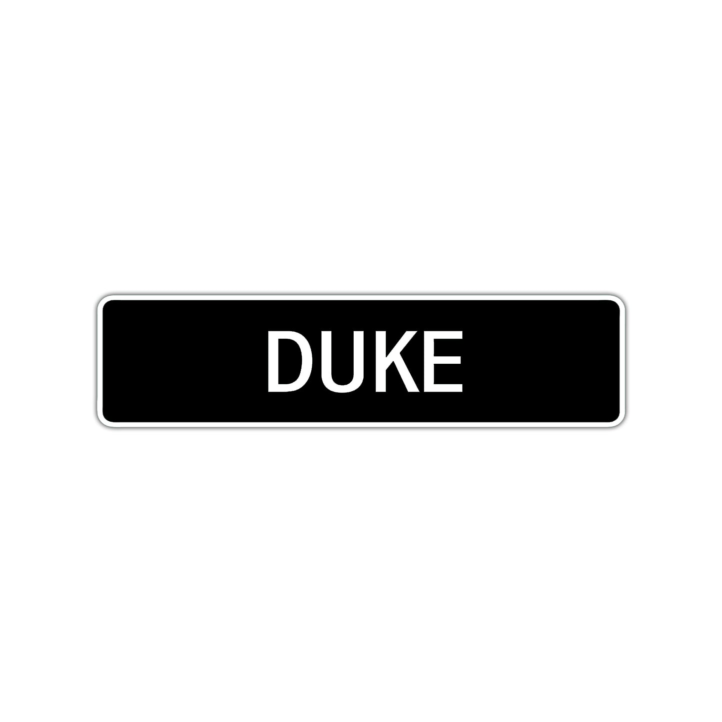 Duke Street Sign Children Name Room Plate