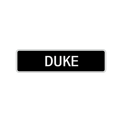 Duke Street Sign Children Name Room Plate
