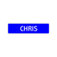 Chris Street Sign Children Name Room Plate