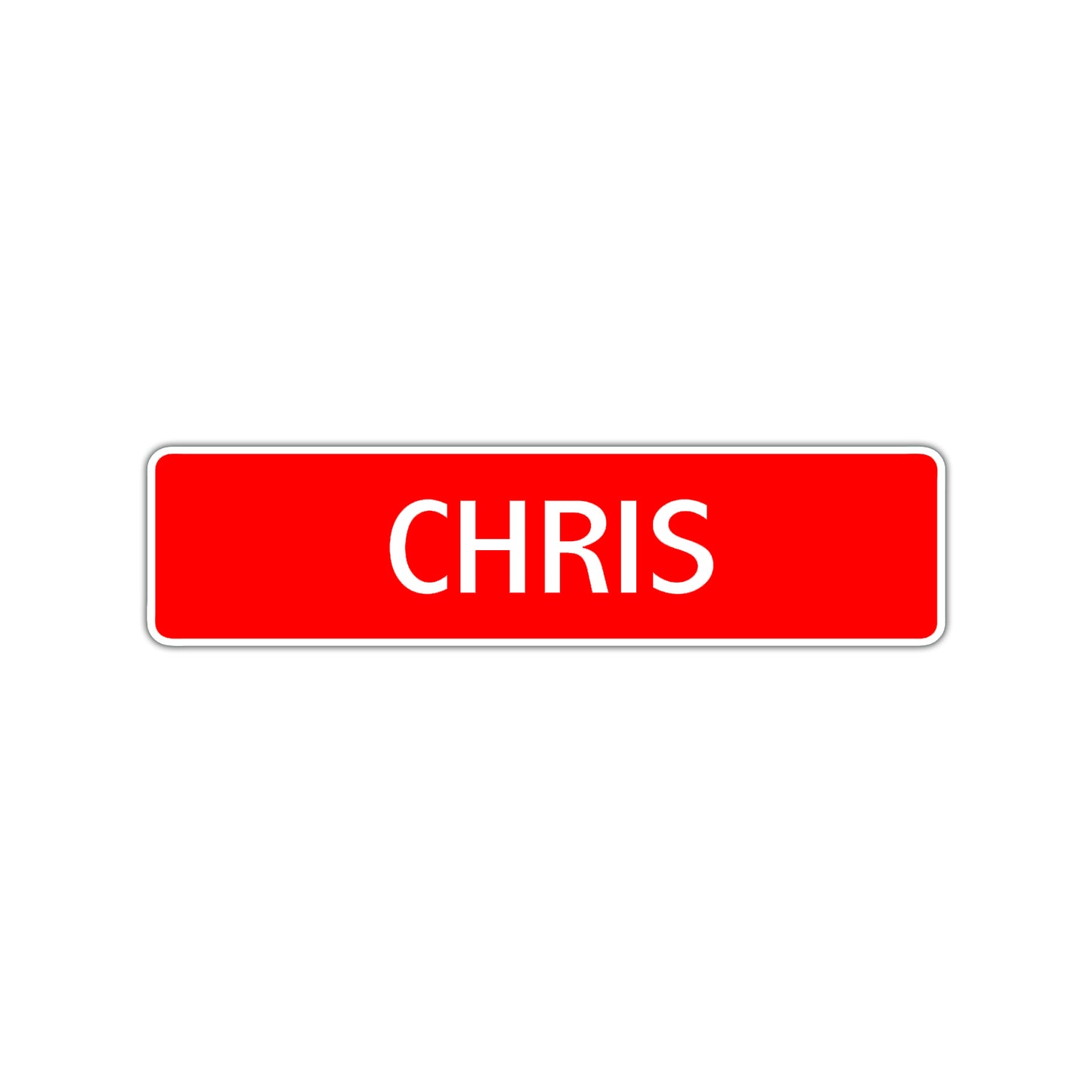 Chris Street Sign Children Name Room Plate