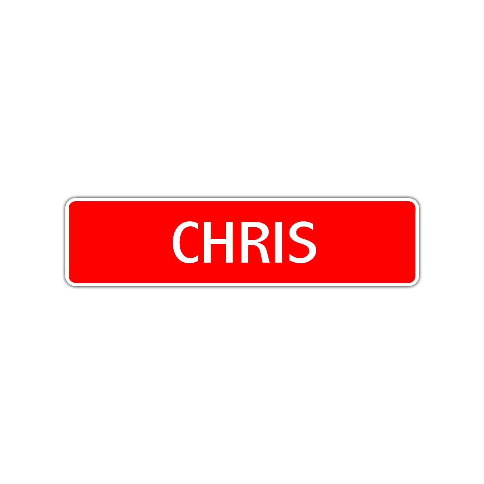 Chris Street Sign Children Name Room Plate