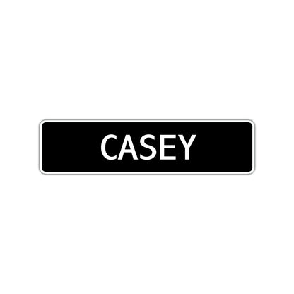 Casey Street Sign Children Name Room Plate