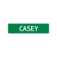 Casey Street Sign Children Name Room Plate