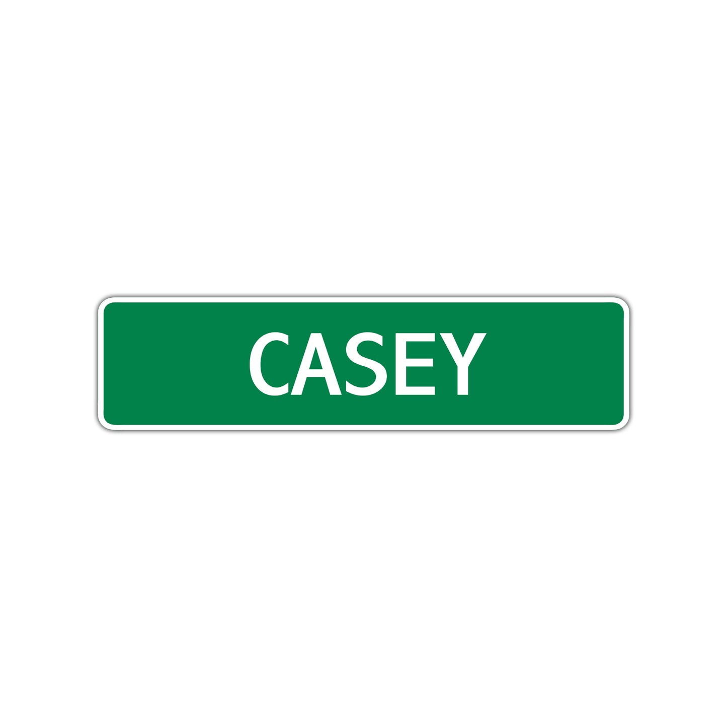 Casey Street Sign Children Name Room Plate