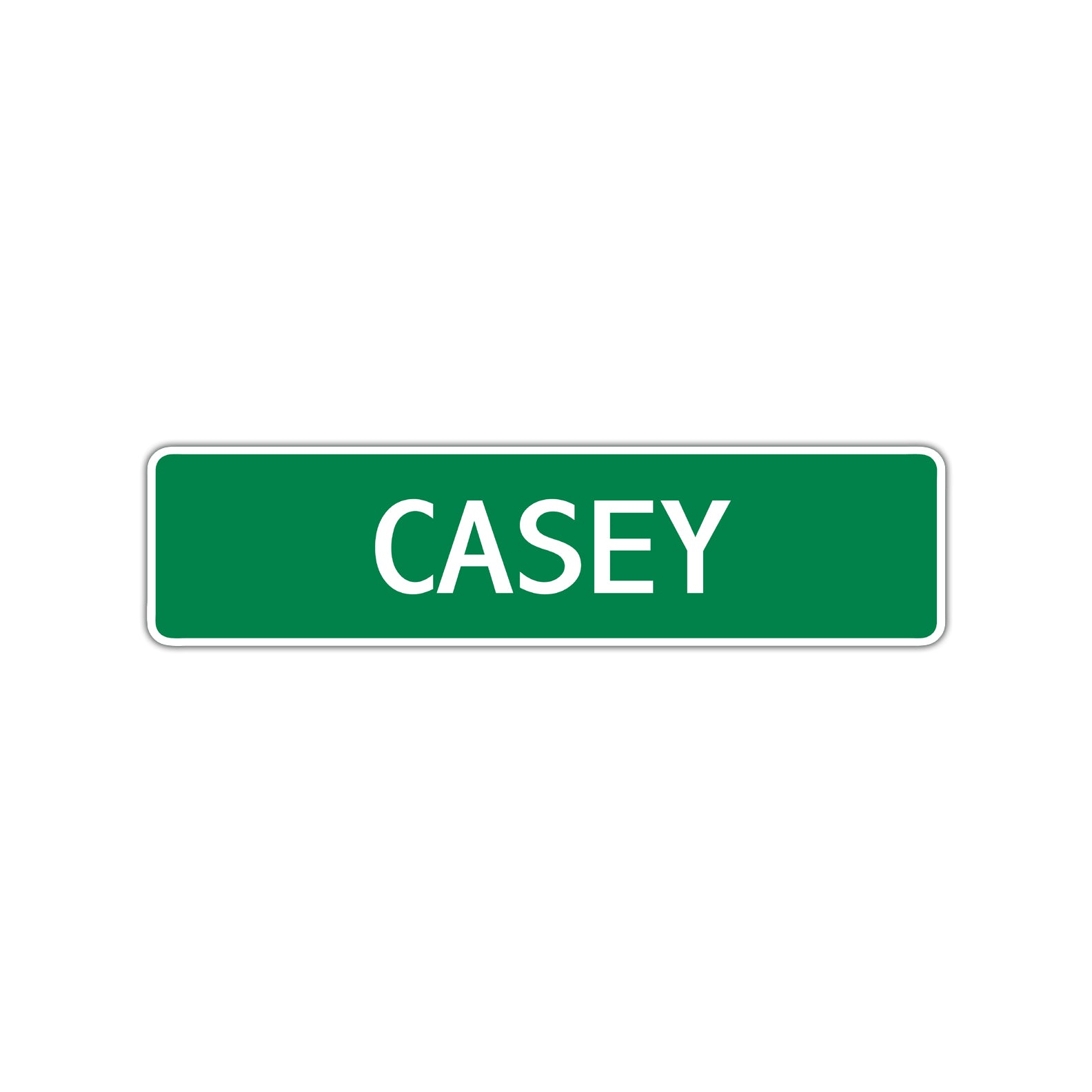 Casey Street Sign Children Name Room Plate