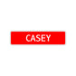 Casey Street Sign Children Name Room Plate