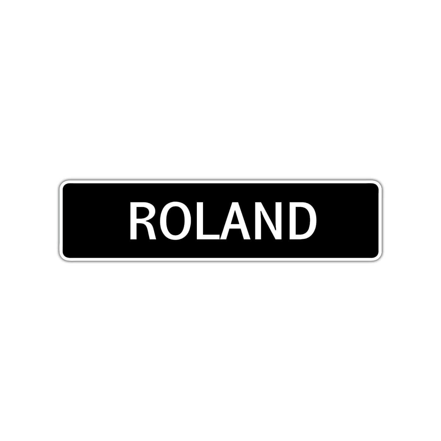Roland Street Sign Children Name Room Plate