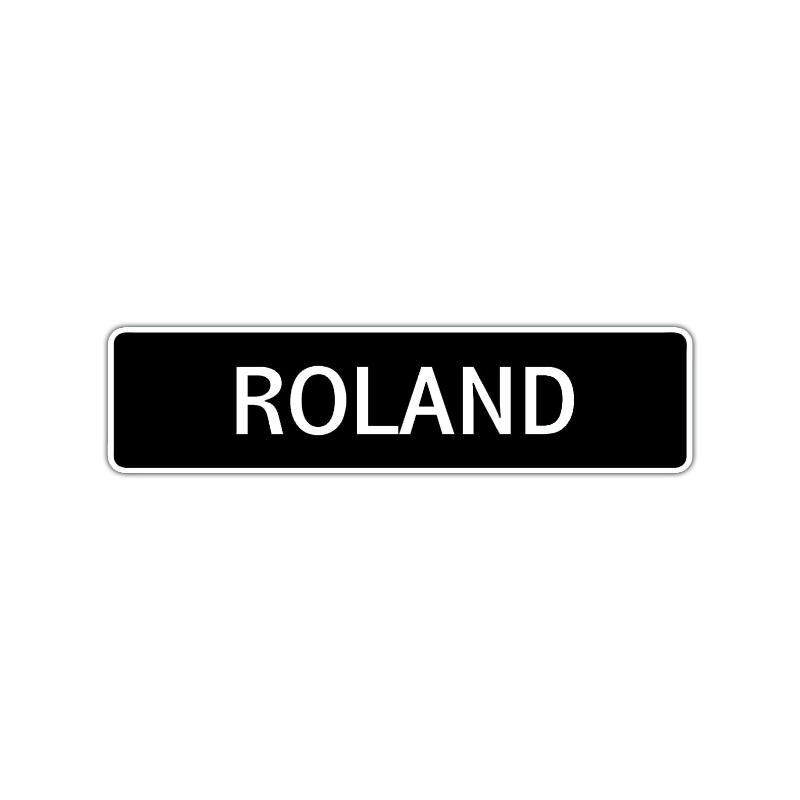 Roland Street Sign Children Name Room Plate