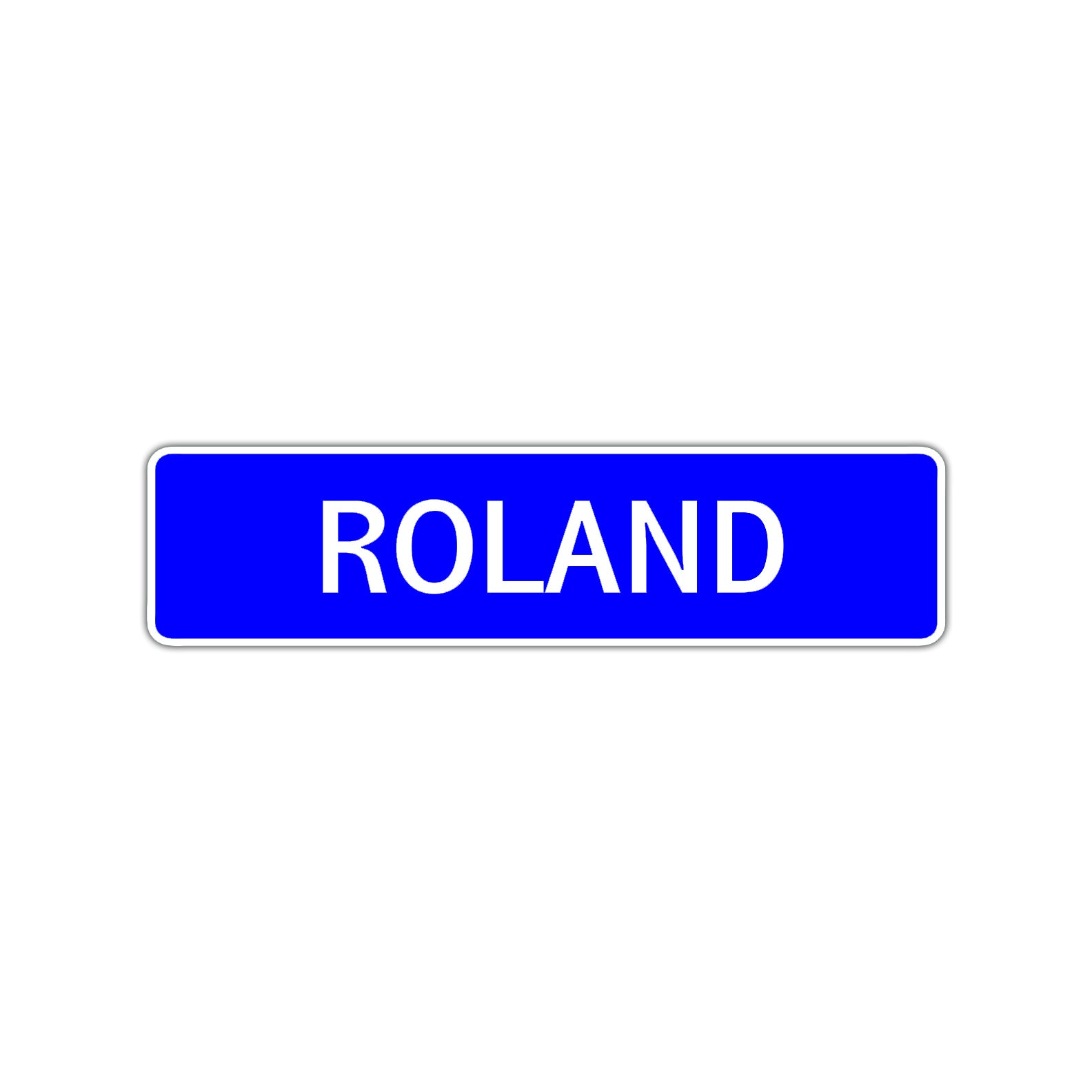 Roland Street Sign Children Name Room Plate