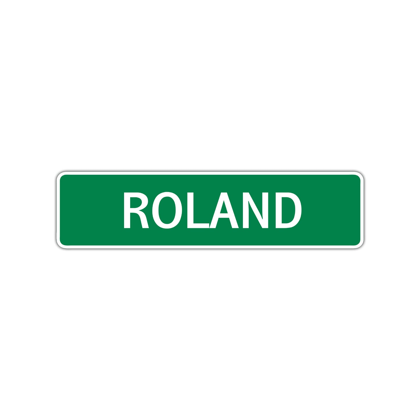 Roland Street Sign Children Name Room Plate
