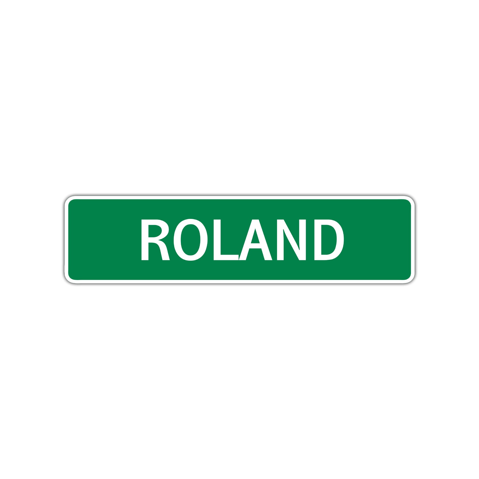 Roland Street Sign Children Name Room Plate