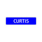 Curtis Street Sign Children Name Room Plate