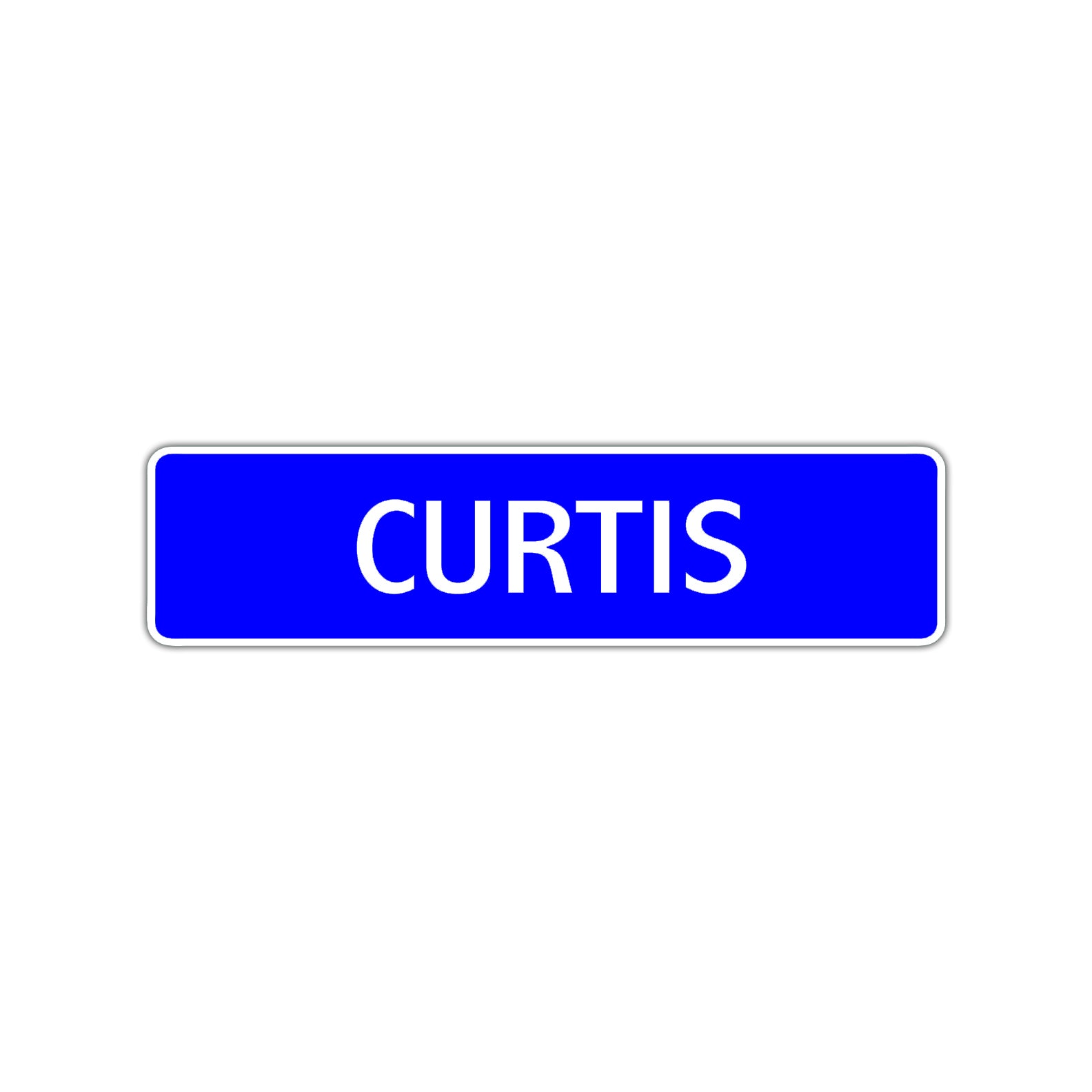 Curtis Street Sign Children Name Room Plate