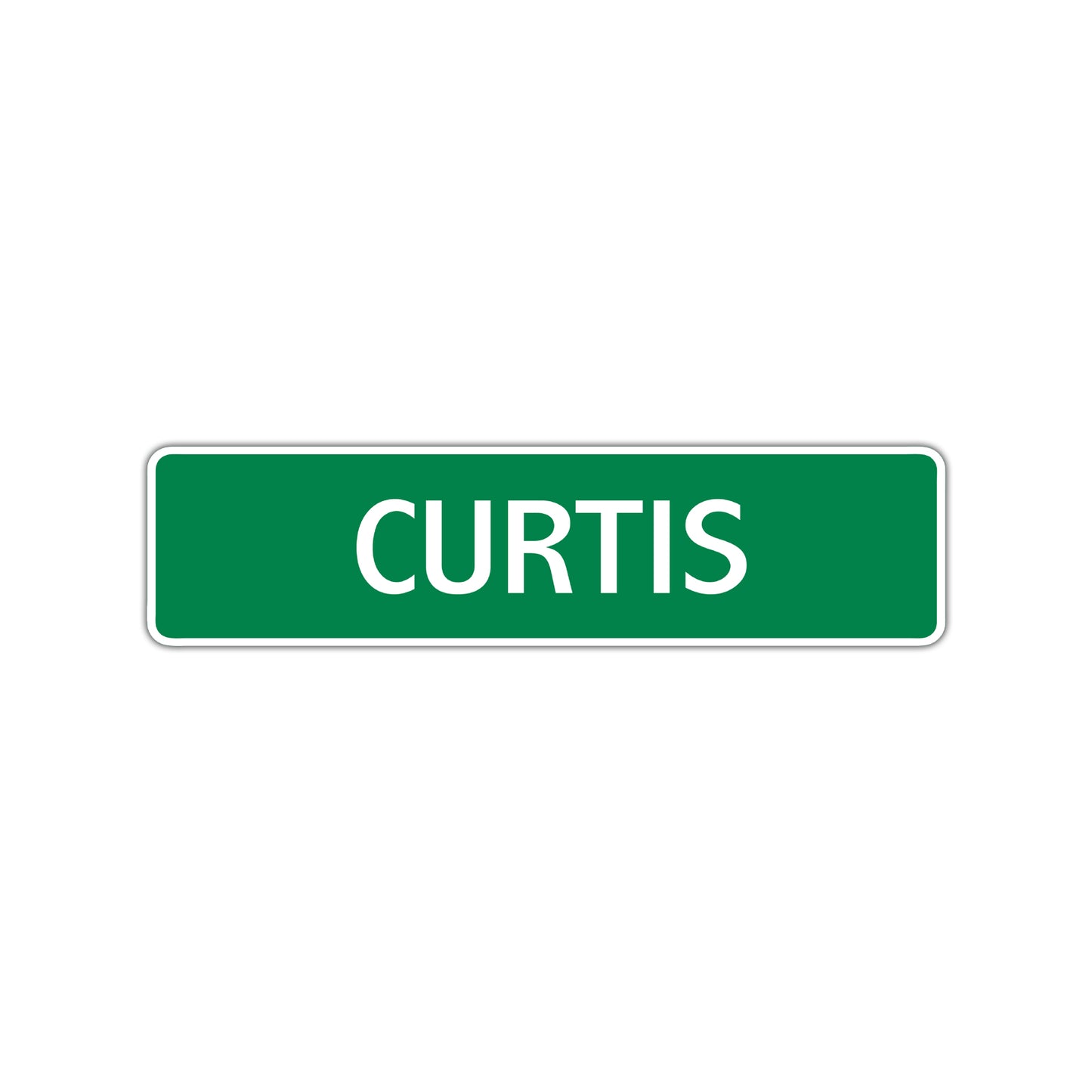 Curtis Street Sign Children Name Room Plate