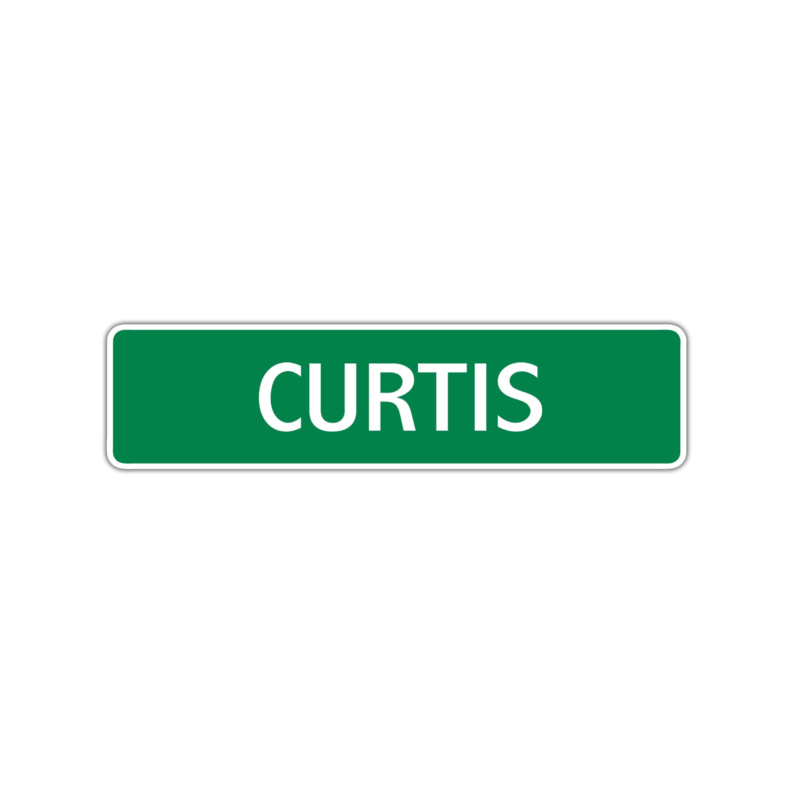 Curtis Street Sign Children Name Room Plate