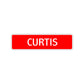 Curtis Street Sign Children Name Room Plate