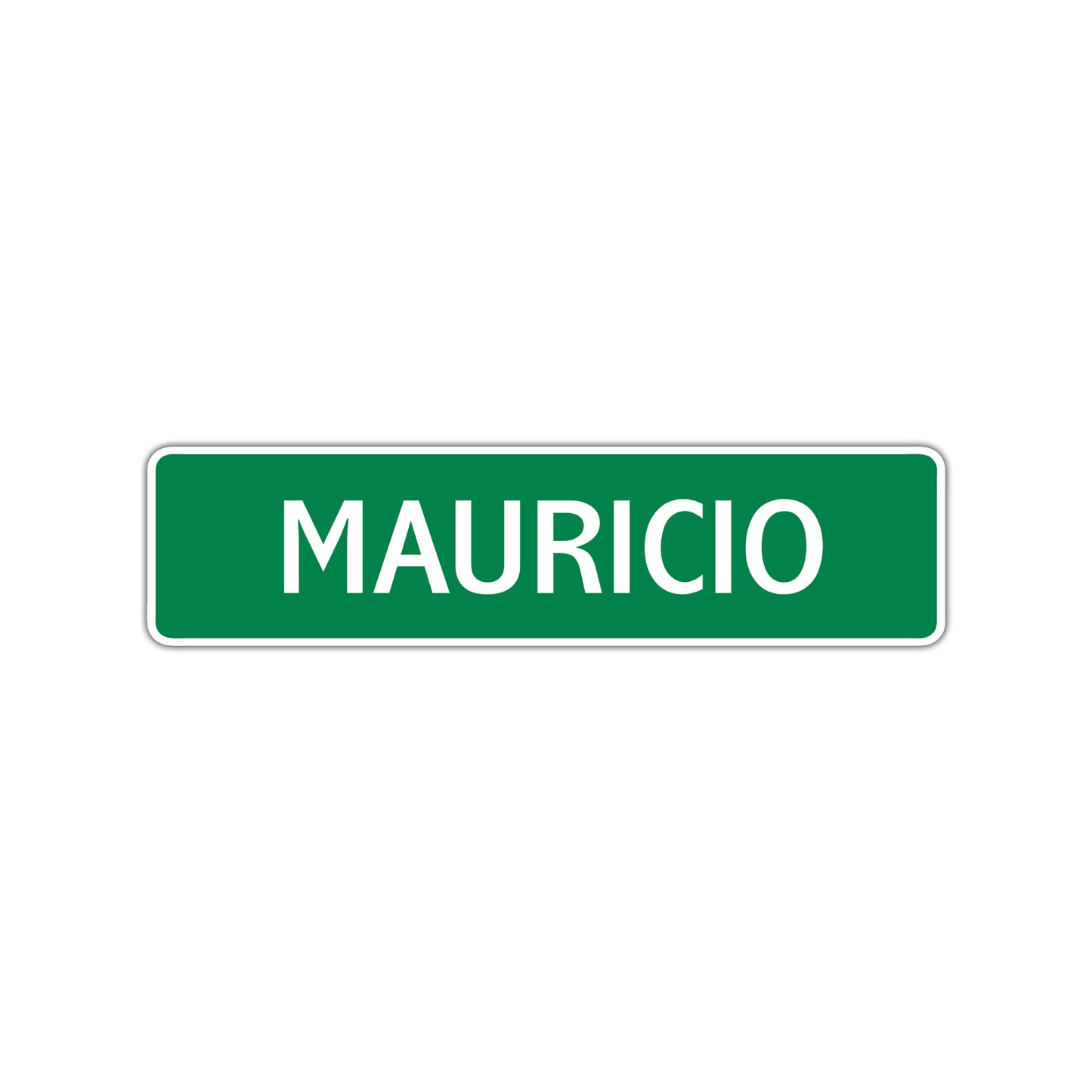 Mauricio Street Sign Children Name Room Plate