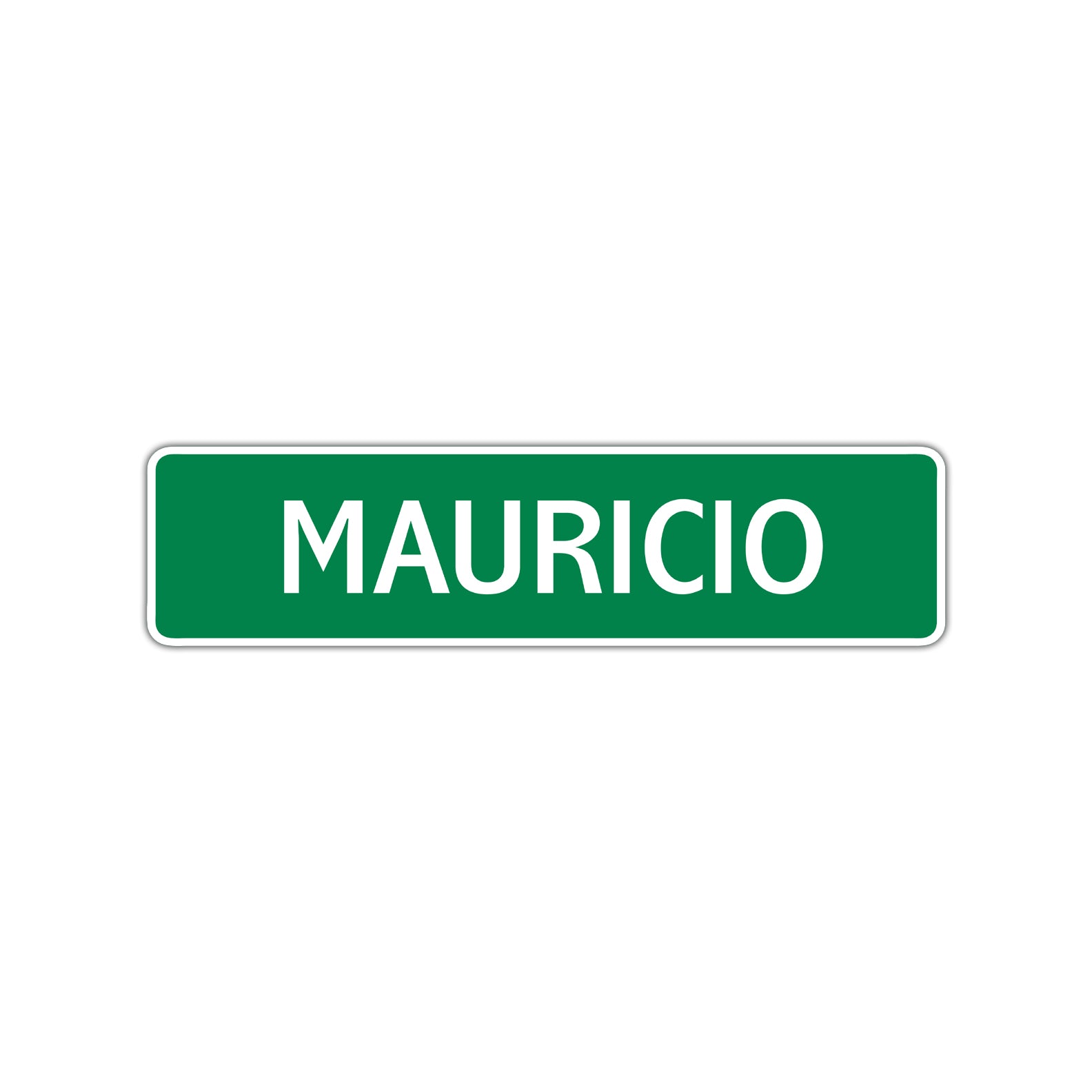 Mauricio Street Sign Children Name Room Plate
