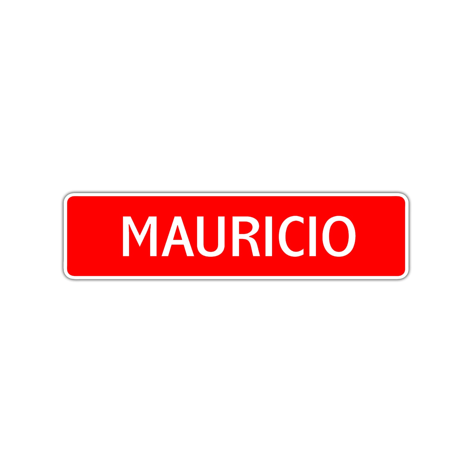Mauricio Street Sign Children Name Room Plate