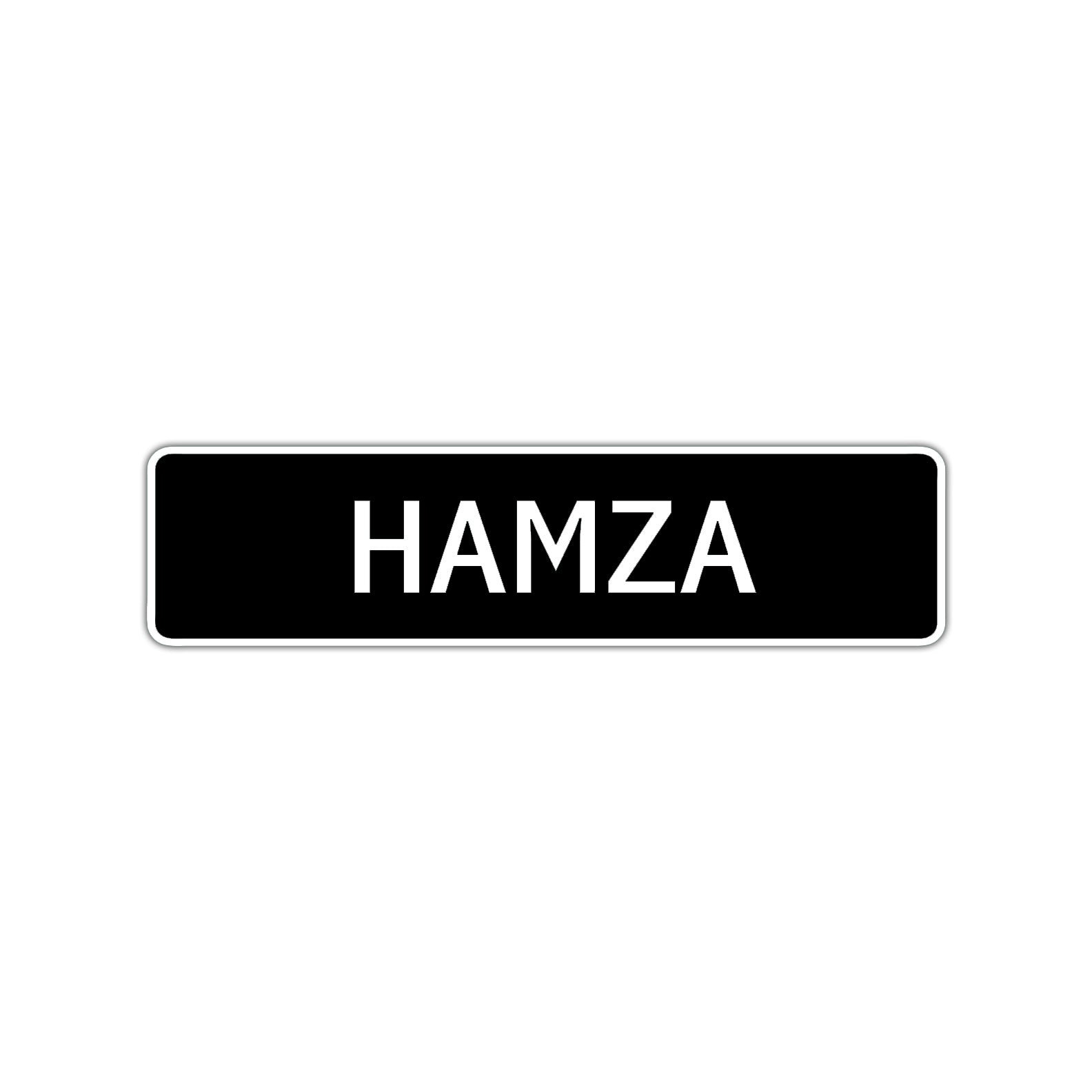 Hamza Street Sign Children Name Room Plate